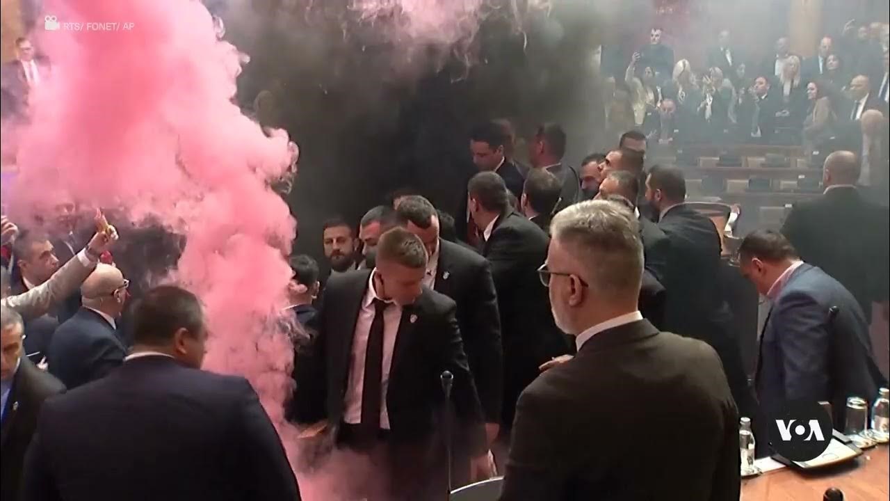 Tear Gas and Chaos: Serbian Parliament Erupts as Opposition Stages Protest /courtesy photo