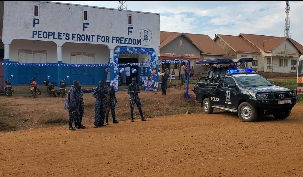 Police halt PFF Procession in Mityana Ahead of Office Opening