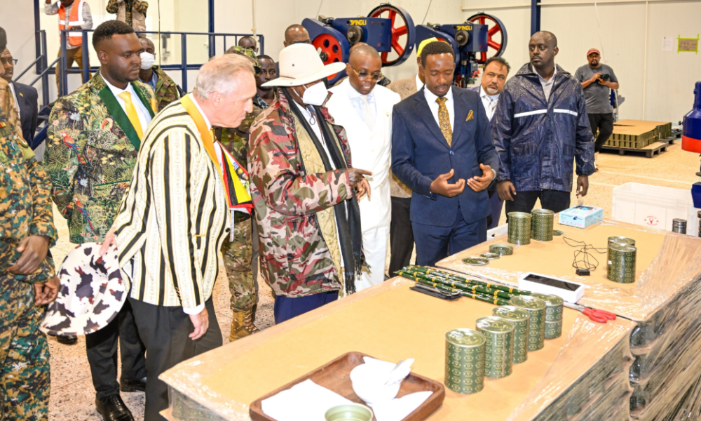 Museveni commissions NEC meat and beans processing factory in Gomba