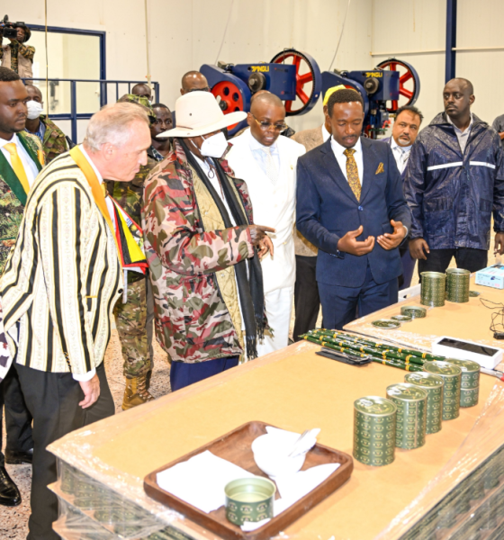 Museveni commissions NEC meat and beans processing factory in Gomba